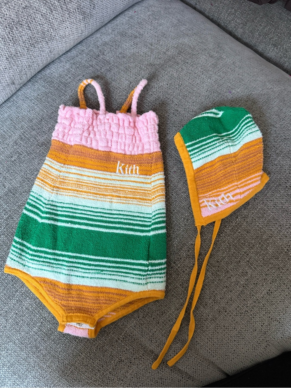 Kith Baby Striped Romper Set